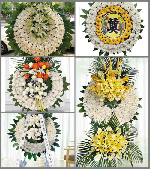 江西萍乡上栗县福田镇大宇村花圈速递
